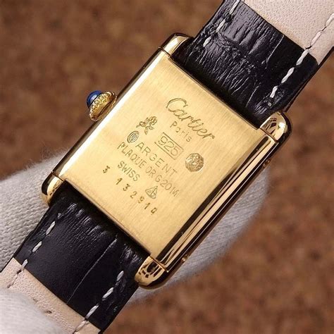 cartier watch 925 argent plaque g20m price|cartier tank quartz argent 925.